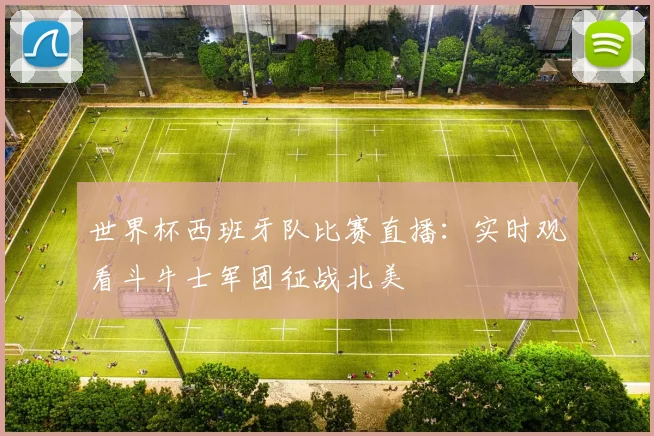 世界杯西班牙队比赛直播：实时观看斗牛士军团征战北美