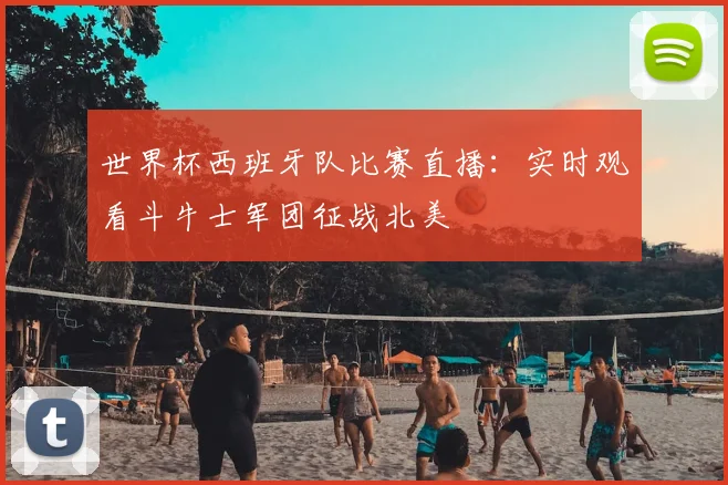 世界杯西班牙队比赛直播：实时观看斗牛士军团征战北美