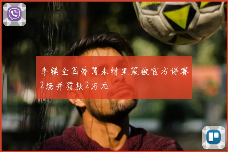 李镇全因辱骂米特里策被官方停赛2场并罚款2万元